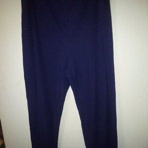 PRES-WICK & MOORE WOMAN 3X NAVY BLUE STRAIGHT LEG PANTS